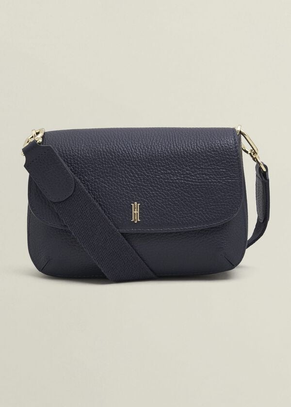 Hobbs Berwick Leather Crossbody Bag Hobbs Navy