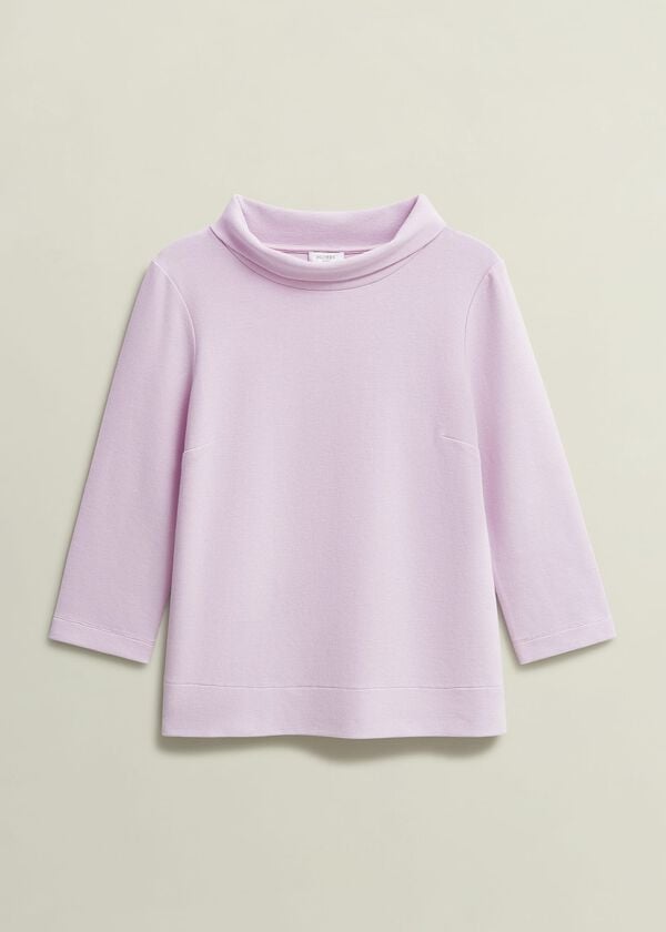 Hobbs Betsy Textured Top Dusted Pink