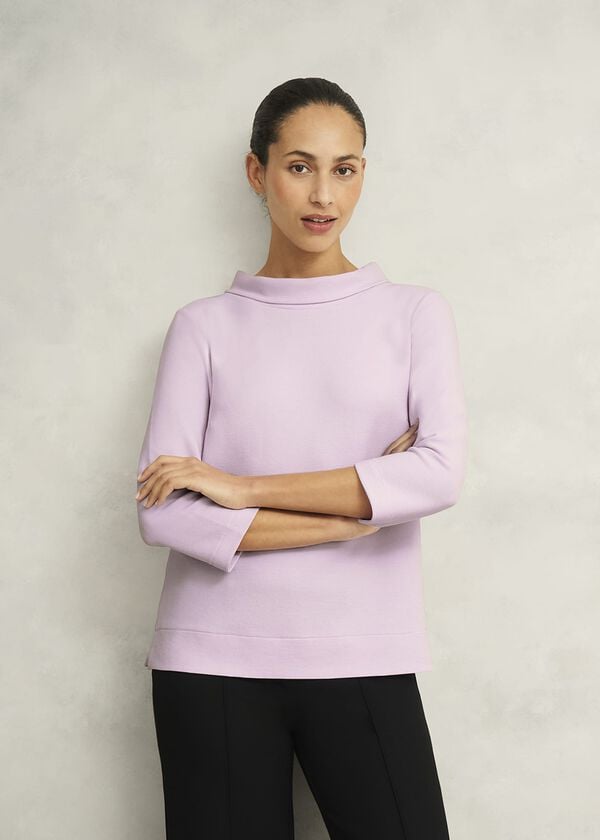 hobbs Betsy Textured Top Dusted Pink