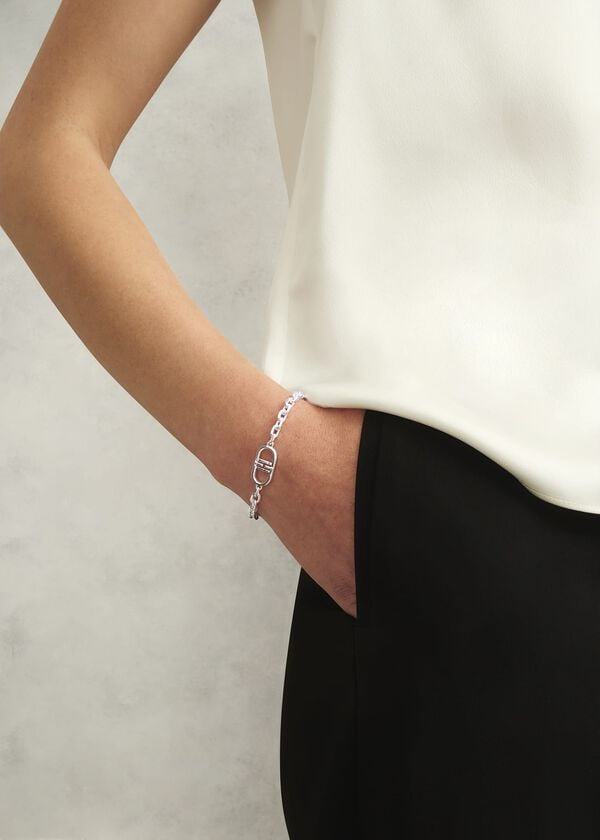 Hobbs Bette Chain Silver Plated Bracelet Silver