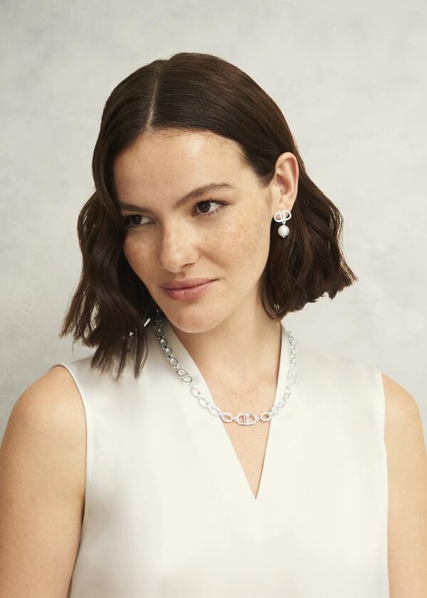 Hobbs Bette Chain Silver Plated Necklace Silver