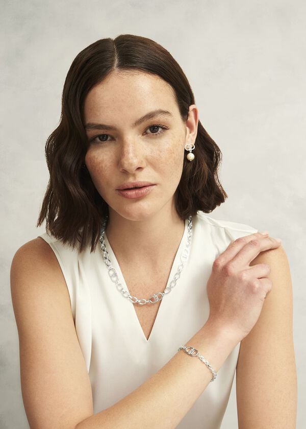 Hobbs Bette Chain Silver Plated Necklace Silver