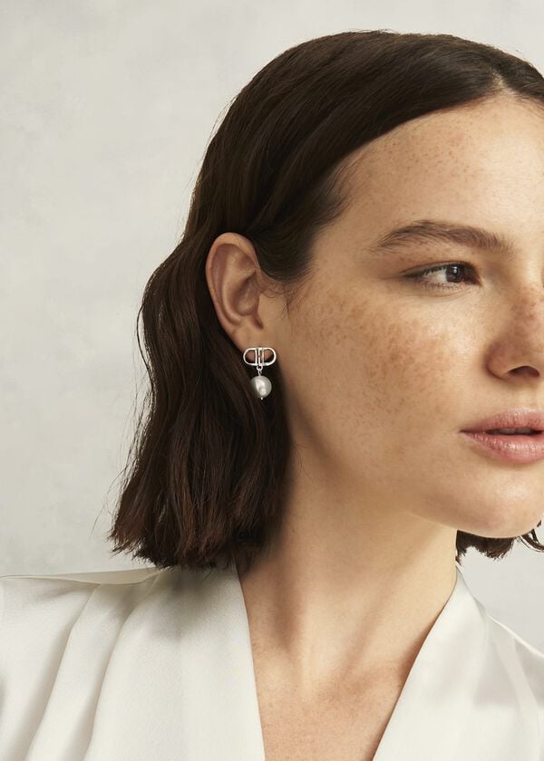 Hobbs Bette Silver Plated Earrings Silver