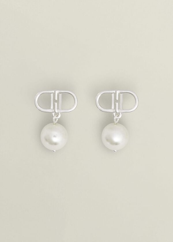 hobbs Bette Silver Plated Earrings Silver