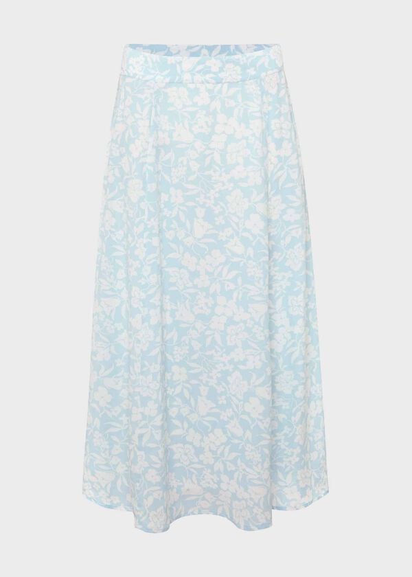 Hobbs Bhavina Skirt Blue Ivory