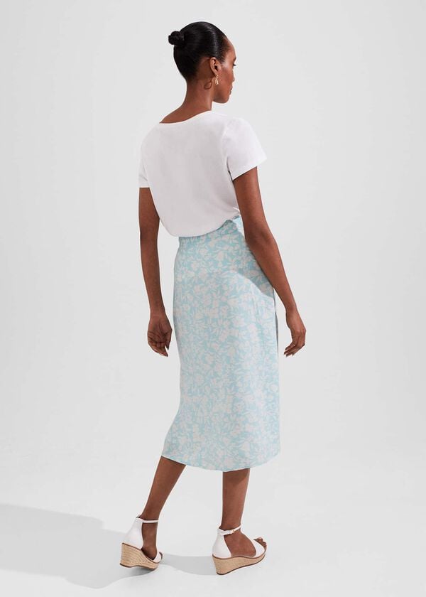Hobbs Bhavina Skirt Blue Ivory