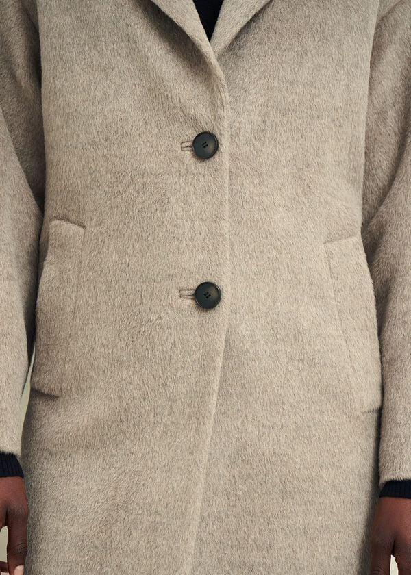 Hobbs Bhavina Wool Blend Coat Neutral