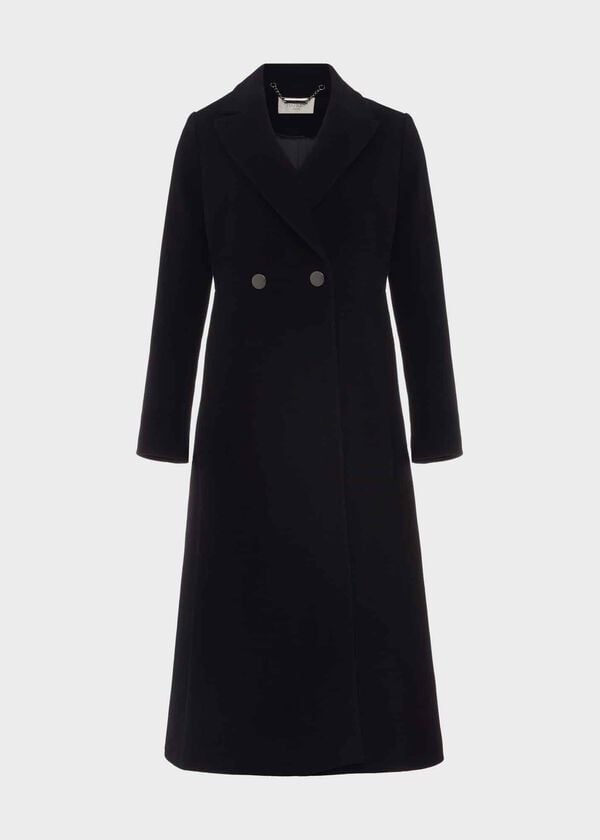 Hobbs Blair Wool Blend Coat Black