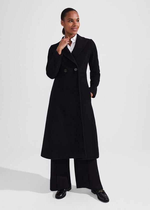 hobbs Blair Wool Blend Coat Black