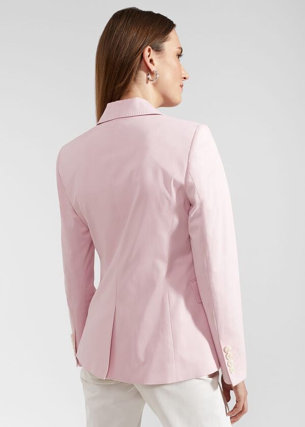 Hobbs Blake Cotton Blend Jacket Pale Pink