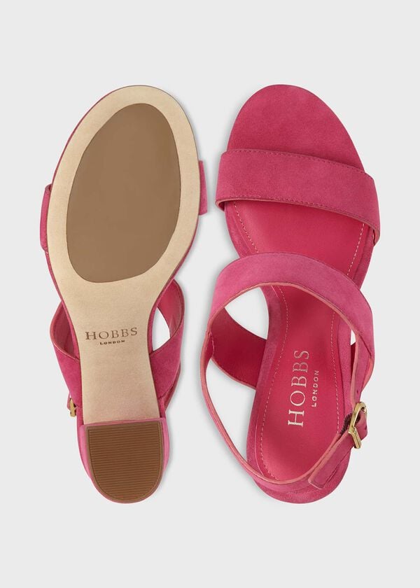 Hobbs Blake Heeled Sandal Bright Pink