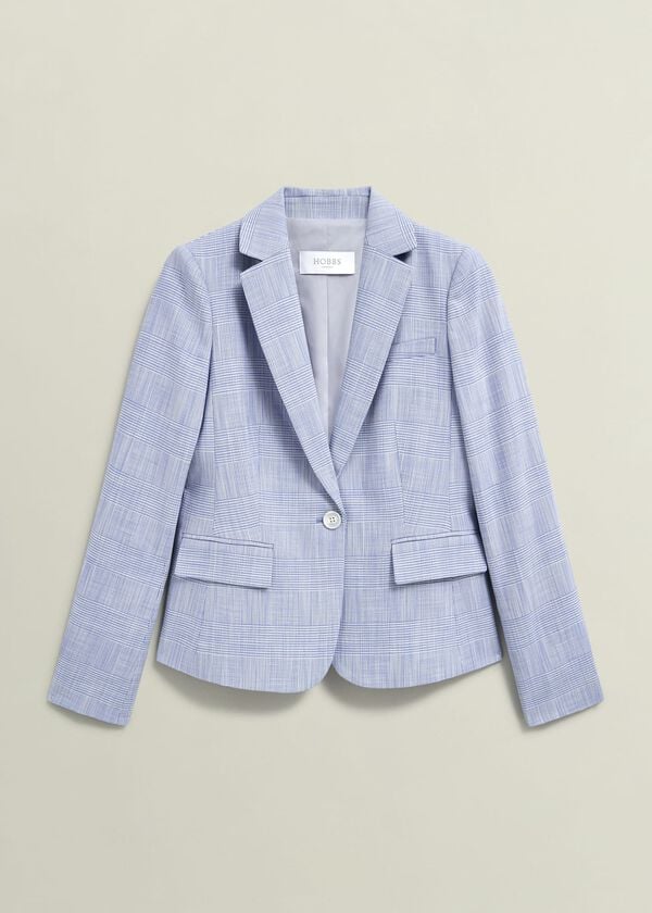 Hobbs Blake Jacket Blue Ivory