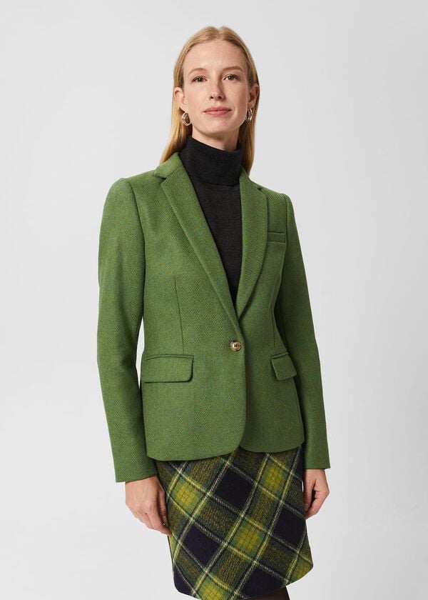 Hobbs Blake Wool Jacket Pea Green
