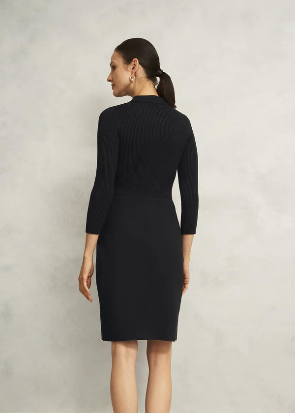 Hobbs Blanche Knitted Dress Hobbs Black