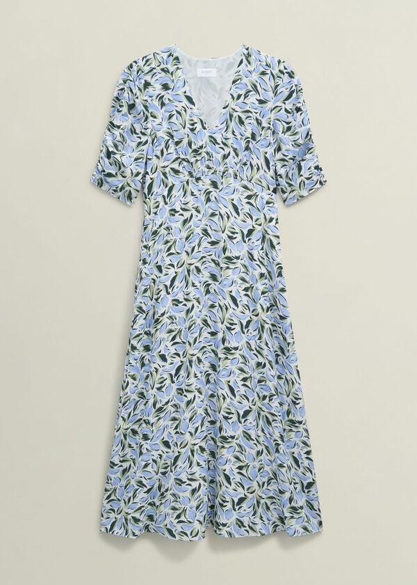 Hobbs Bonnie Midi Tea Dress Ivory Multi