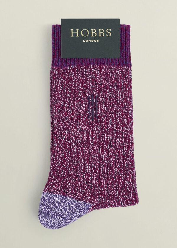 Hobbs Boot Single Socks Pink Multi