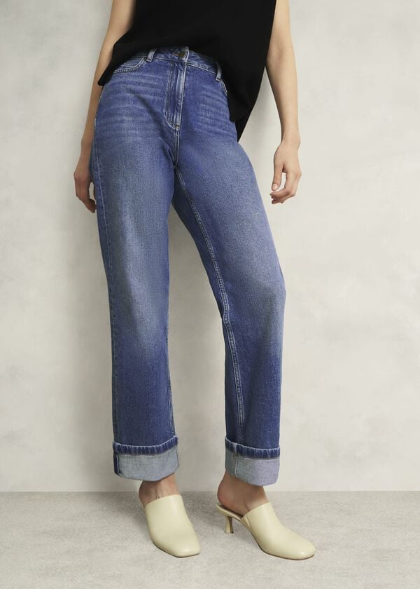Hobbs Bowood Straight Jeans Mid Wash