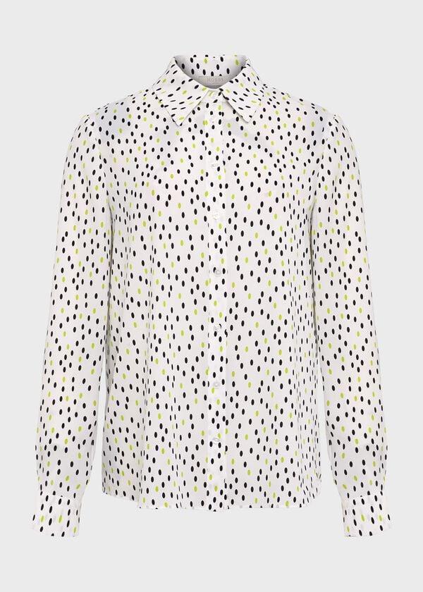 Hobbs Brenna Shirt Ivory Lime