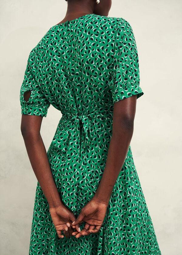 Hobbs Bridget Dress Green Multi