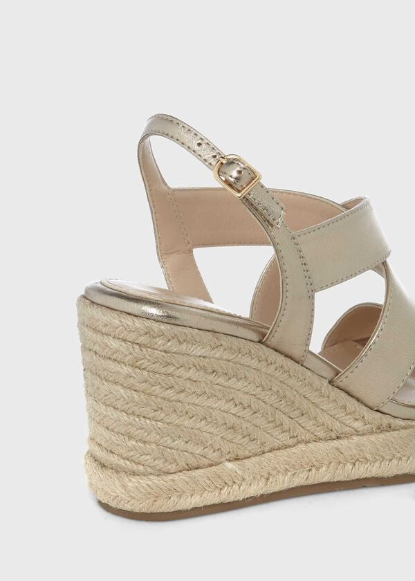Hobbs Bridgette Espadrille Pale Gold