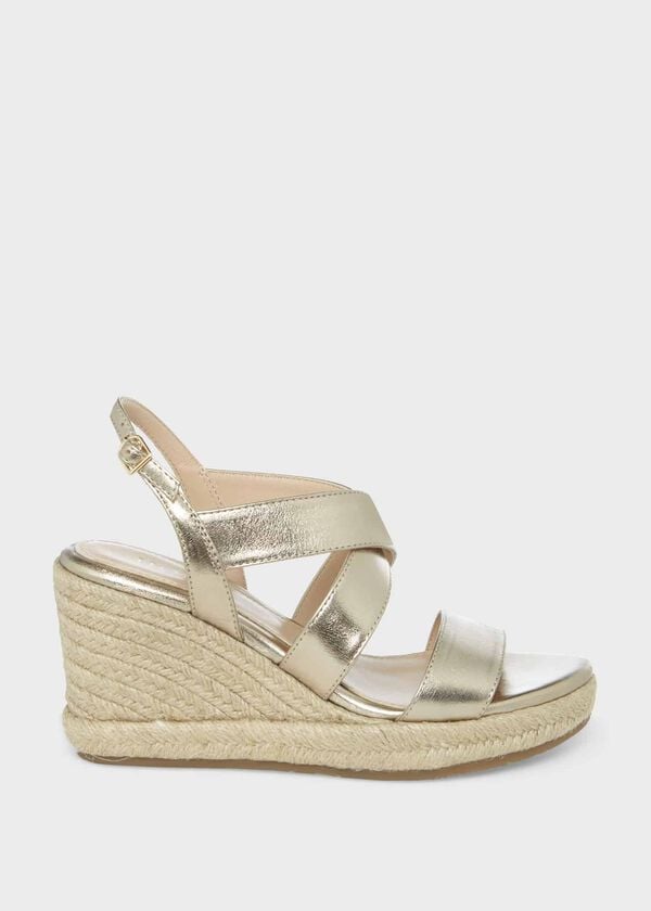 hobbs Bridgette Espadrille Pale Gold