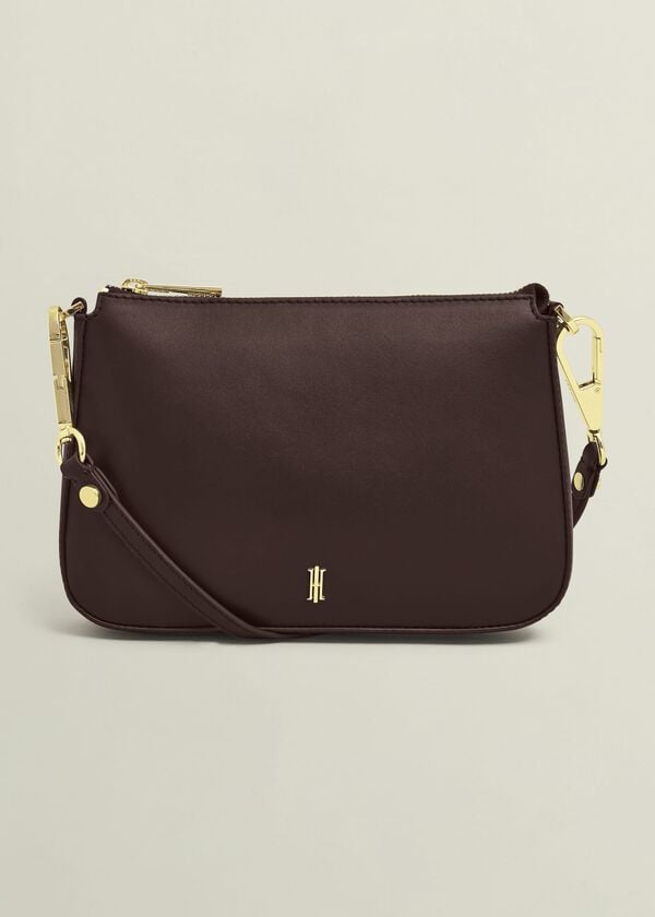 Hobbs Briella Leather Bag Chocolate Brown