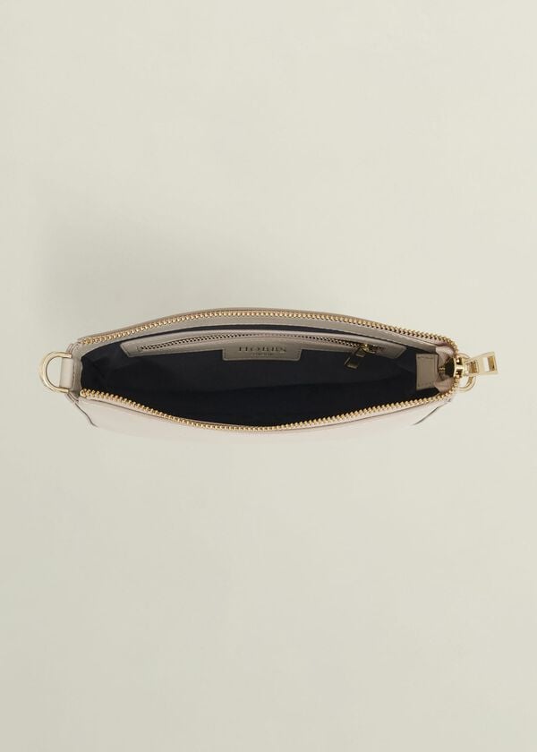 Hobbs Briella Leather Bag Light Beige