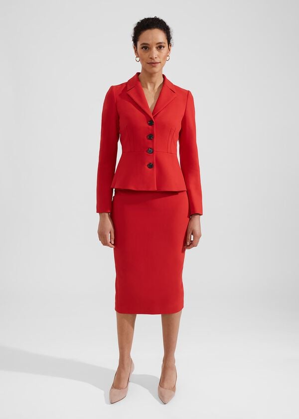 hobbs Brielle Skirt Cherry Red