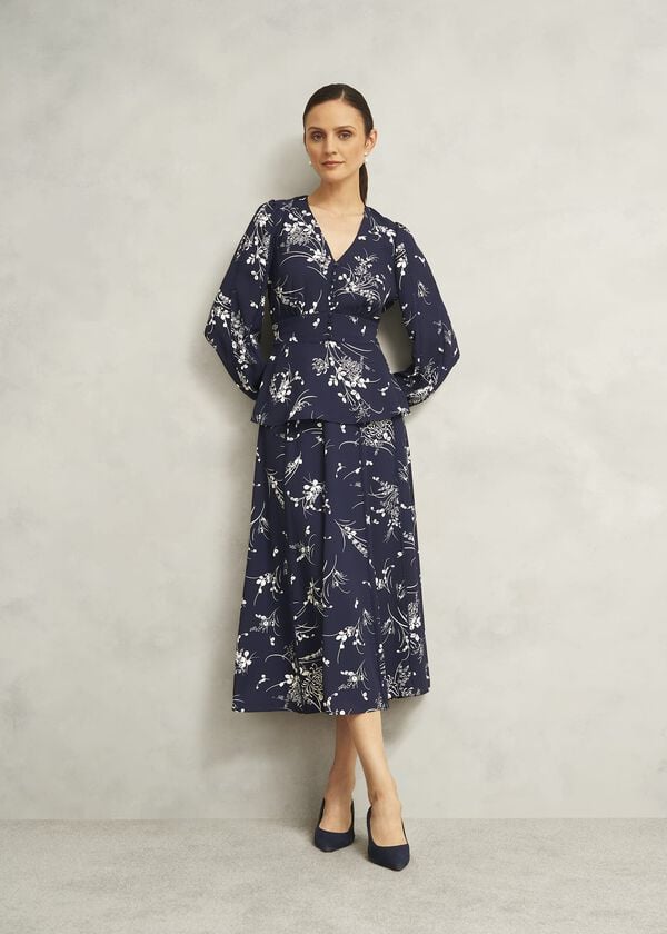 hobbs Brielle Skirt Midnight Multi