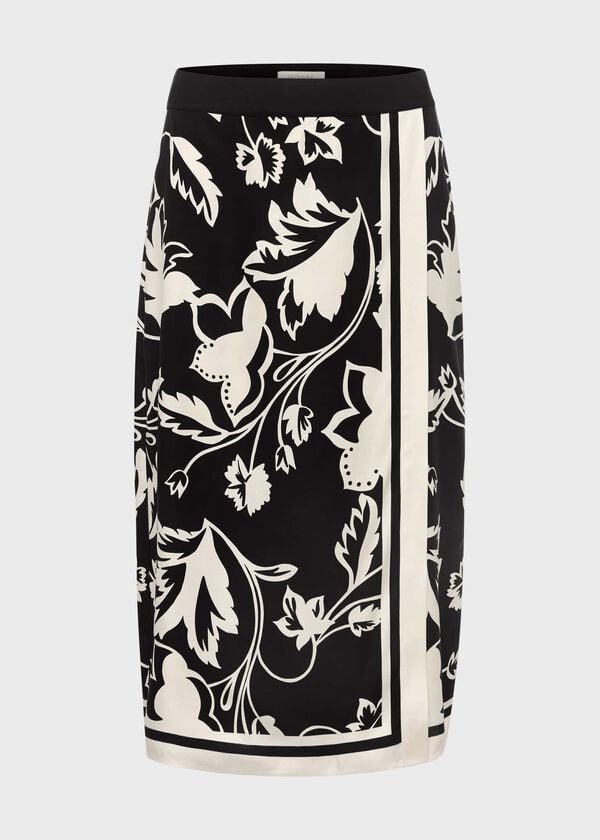 Hobbs Brigitte Skirt Black Cream