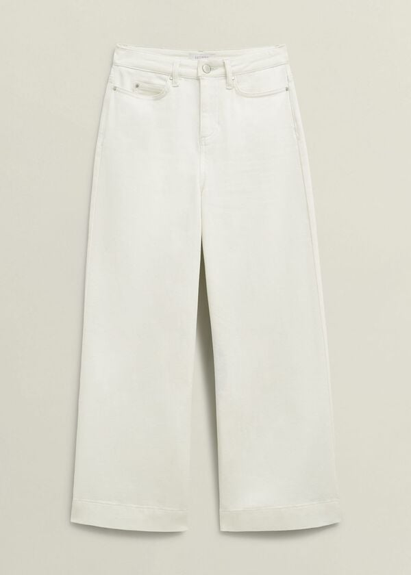 Hobbs Brinley Crop Jeans Milky White