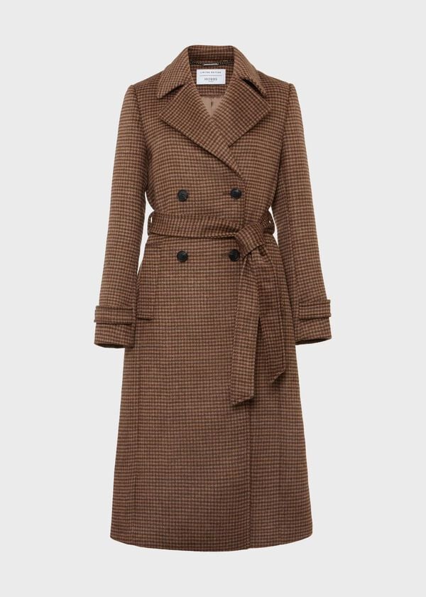 Hobbs Bromley Check Trench Brown Multi