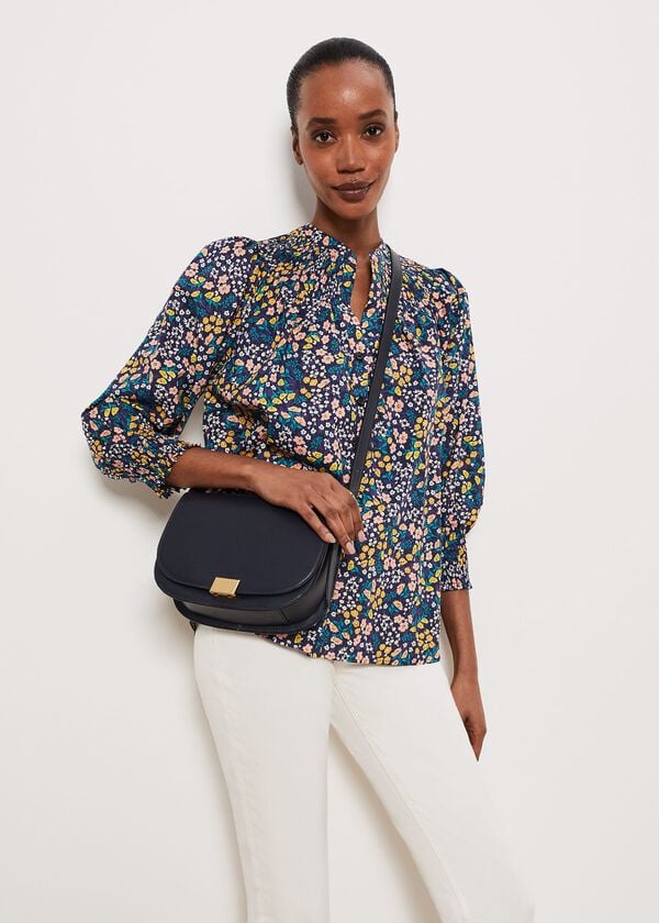 Hobbs Brompton Crossbody Bag Navy