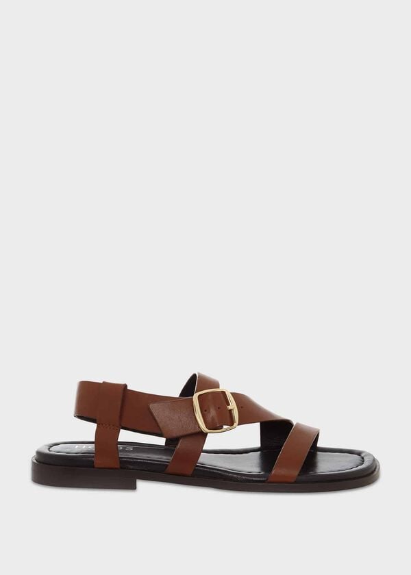 hobbs Brooke Leather Sandals Tan