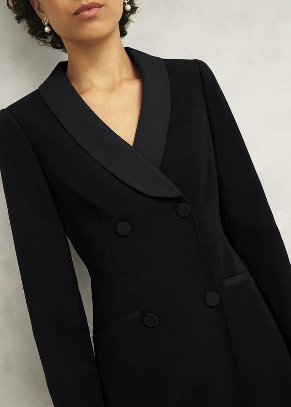 Hobbs Buckingham Dress Black