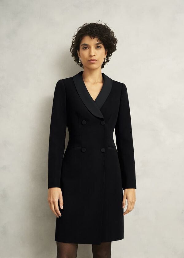 hobbs Buckingham Dress Black