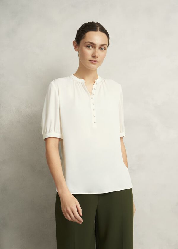 hobbs Buttercream Azalea Blouse Buttercream