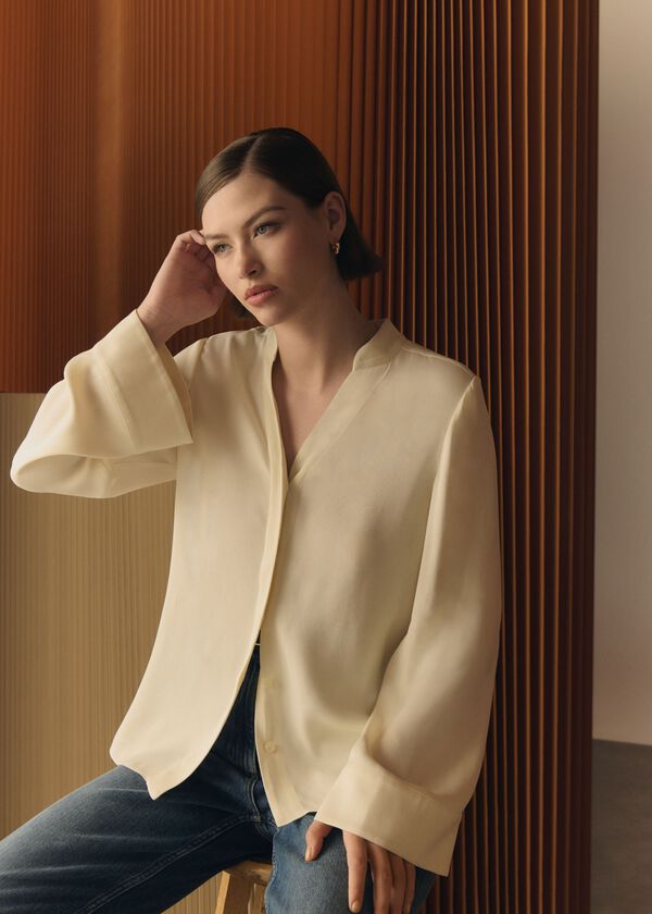 hobbs Buttermere Blouse Buttercream