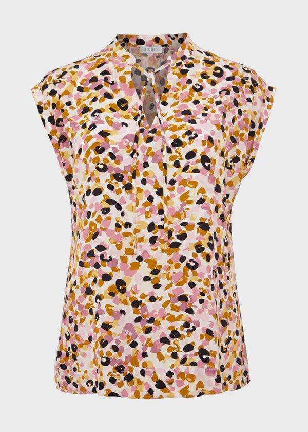 Hobbs Cala Blouse Ivory Multi