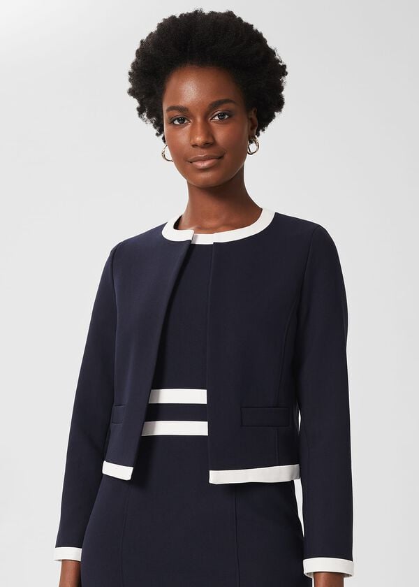 Hobbs Candice Jacket Navy Ivory