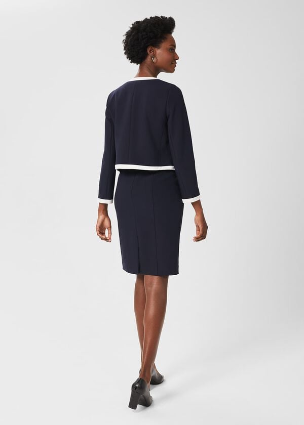 Hobbs Candice Jacket Navy Ivory
