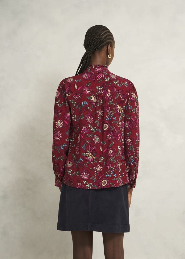 Hobbs Carissa Blouse Red Multi