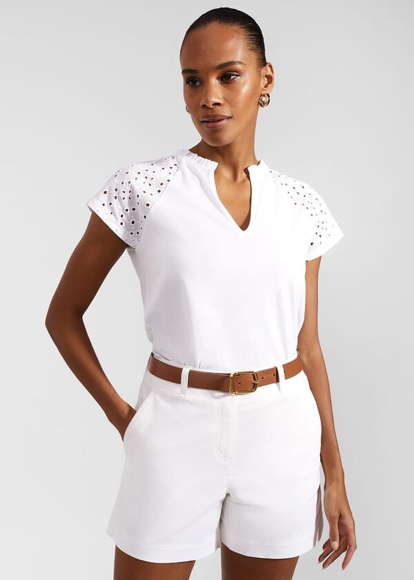 hobbs Carla Shorts White