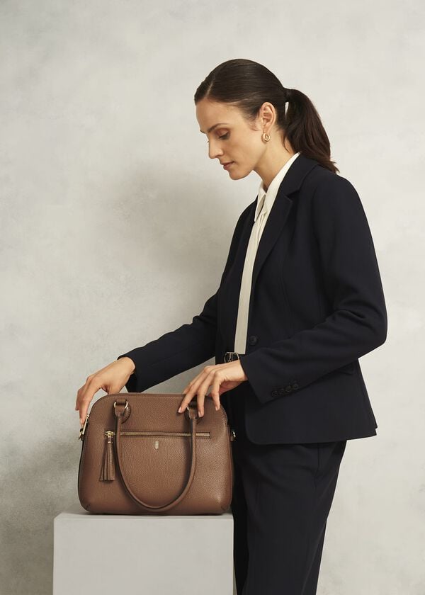 Hobbs Carlton Large Leather Bag Tan