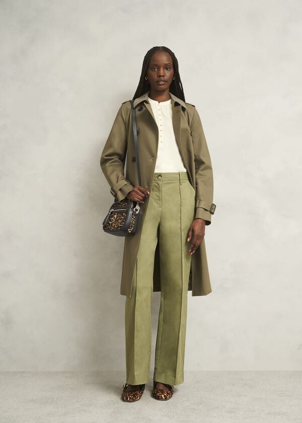 Hobbs Carlton Leather Crossbody Bag Leopard Print