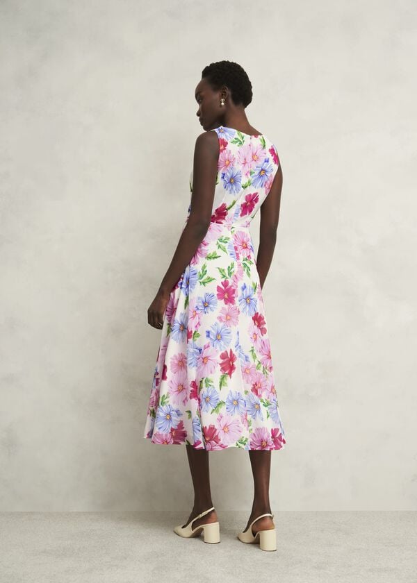 Hobbs Carly Dress Ivory Multi