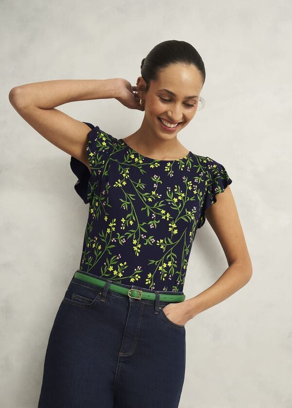 Hobbs Carmina Leather Hip Belt Laurel Green