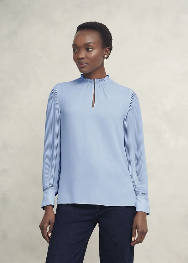 hobbs Carrie Blouse Powder Blue