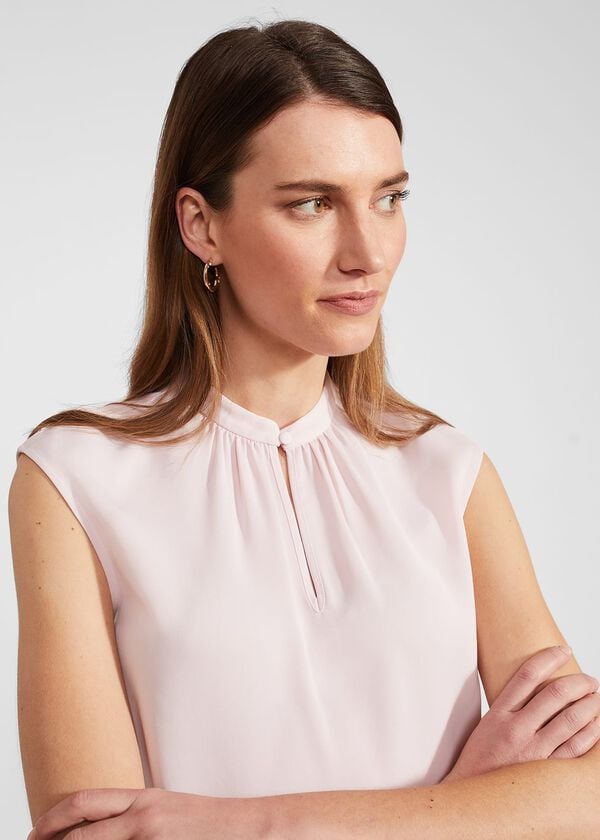 Hobbs Carys Blouse Pale Pink