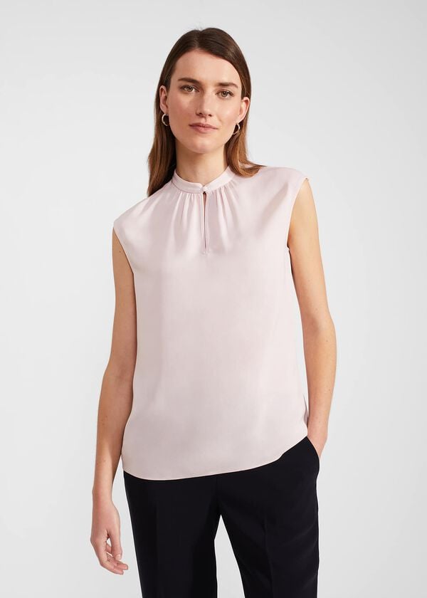 hobbs Carys Blouse Pale Pink